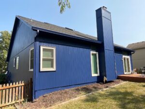 #542 Navy Blue & White Trim & Yellow Door - Overland Park (5)