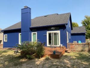 #542 Navy Blue & White Trim & Yellow Door - Overland Park (6)