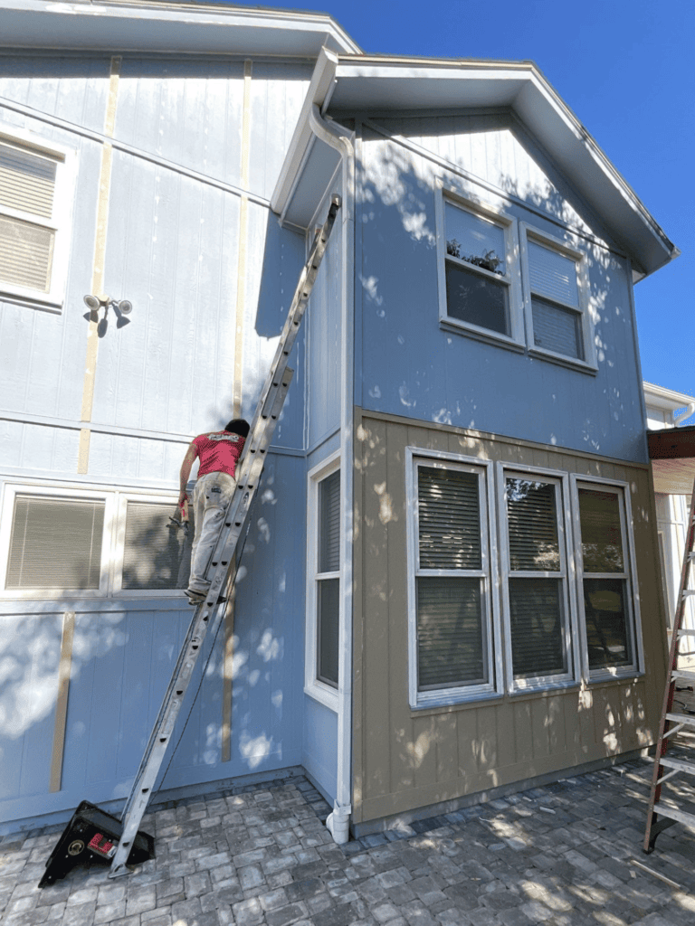 Wood rot repair on house in Olathe